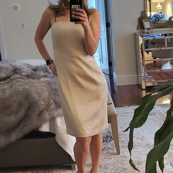 Banana Republic Dresses & Skirts - Banana republic beige cocktail strapless dress